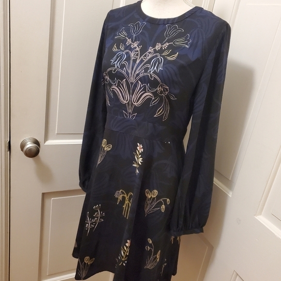 NWT LOFT Purple A-Line Dress Size 4, Retail $98, Classic, Business, formal - Picture 3 of 12